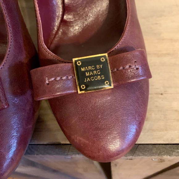 MARC BY MARC JACOBS block heel leather pumps - Picture 5 of 6